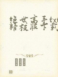 绝世高手txt精校版下载