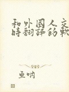 和外国人交流实时翻译的软件