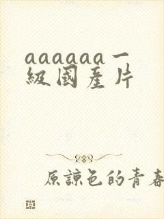 aaaaaa一级国产片