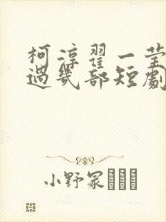 柯淳翟一莹合作过几部短剧