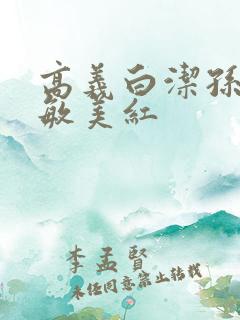 高义白洁孙倩赵敏美红