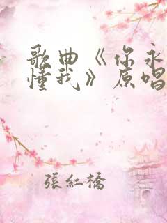 歌曲《你永远不懂我》原唱