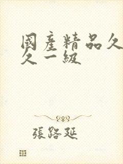 国产精品久久久久一级