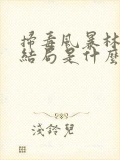 扫毒风暴林强峰结局是什么