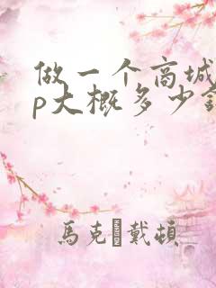 做一个商城app大概多少钱