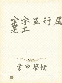 宗字五行属金还是土