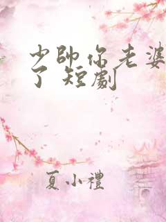 少帅你老婆又跑了 短剧