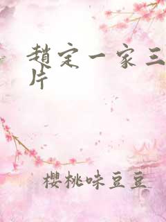 赵定一家三口照片