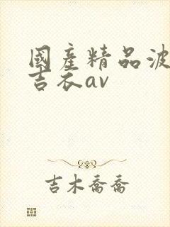 国产精品波多野吉衣av