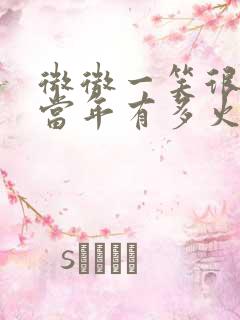 微微一笑很倾城当年有多火