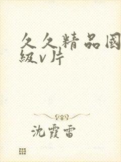 久久精品国产一级v片