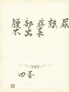 腹部疼想尿却尿不出来