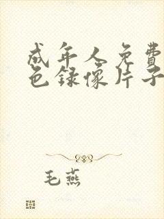 成年人免费看黄色录像片子