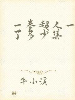 一拳超人一共出了多少集