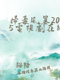 扫毒风暴2025电视剧在线观看最新