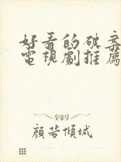 好看的破案悬疑电视剧推荐