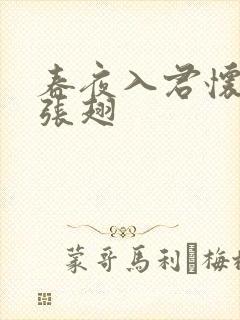 春夜入君怀短剧张翅