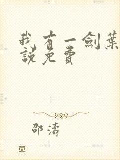 我有一剑叶观小说免费