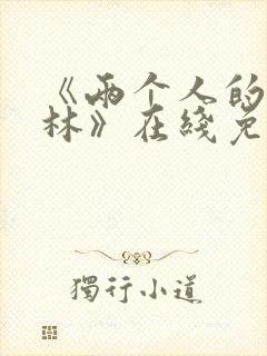 《两个人的小森林》在线免费观看