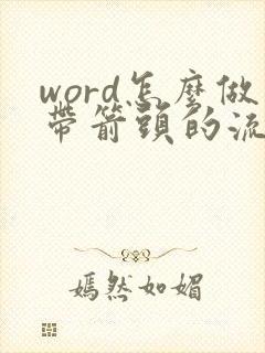 word怎么做带箭头的流程图