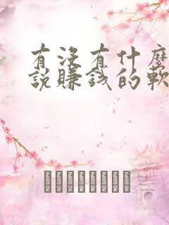 有没有什么写小说赚钱的软件