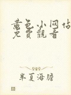 黄色小网站在线免费观看