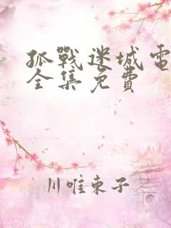 孤战迷城电视剧全集免费