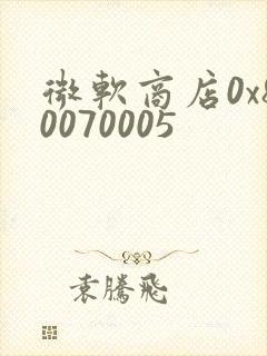 微软商店0x80070005