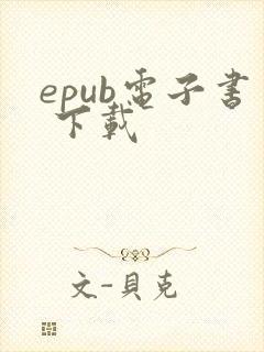 epub电子书 下载