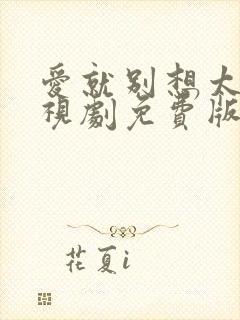 爱就别想太多电视剧免费版全集观看西瓜