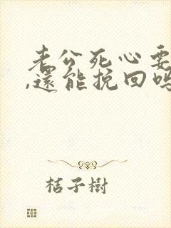 老公死心要离婚,还能挽回吗