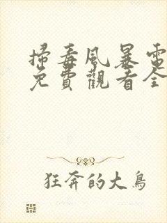 扫毒风暴电视剧免费观看全集高清