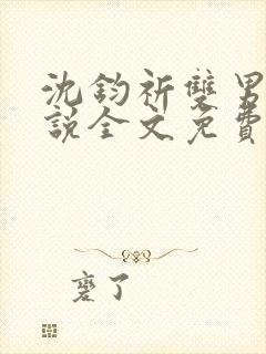 沈钧祈双男主小说全文免费阅读