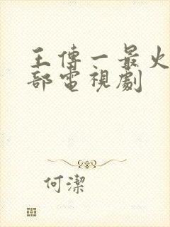 王传一最火的5部电视剧