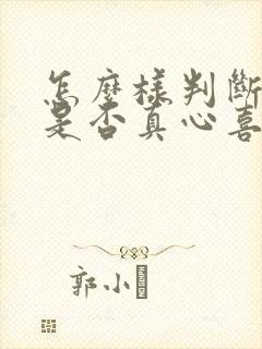 怎么样判断男人是否真心喜欢你