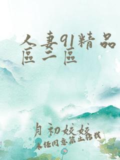 人妻91精品一区二区