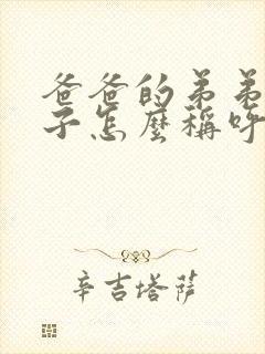 爸爸的弟弟的妻子怎么称呼