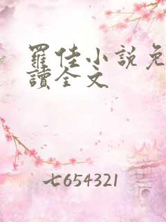 罗佳小说免费阅读全文