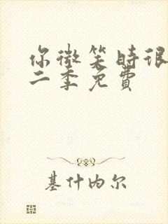 你微笑时很美第二季免费