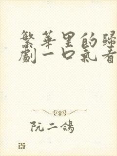 繁华里的归人短剧一口气看完