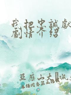 我把忠诚献给你剧情介绍