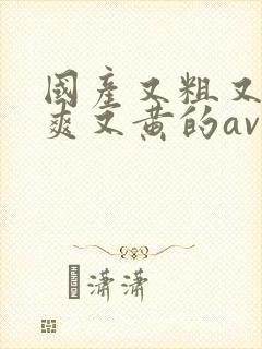 国产又粗又猛又爽又黄的av