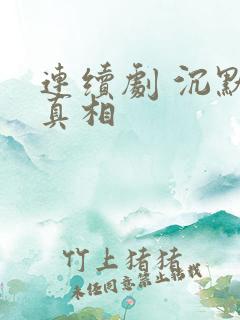 连续剧 沉默的真相