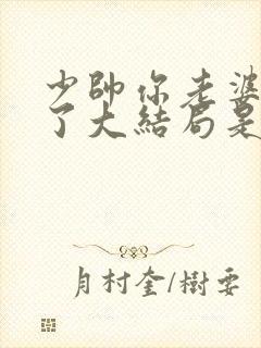 少帅你老婆又跑了大结局是怎样的