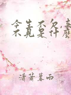 今生不欠,来生不见是什么歌