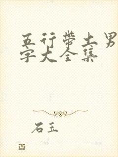 五行带土男孩名字大全集