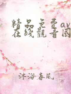 精品免费av人在线观看国产