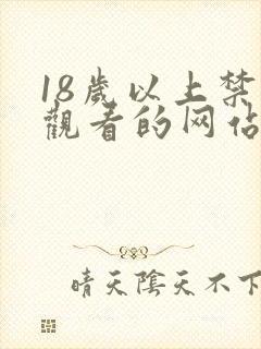 18岁以上禁止观看的网站