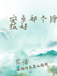 安卓哪个牌子平板好