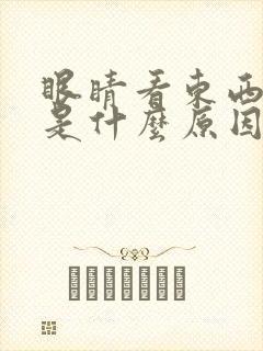 眼睛看东西模糊是什么原因导致的